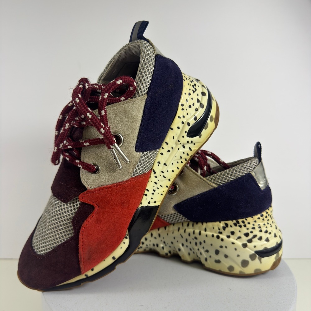 Steve Madden Cliff Sneakers Chunky Dad Lace Up Multicolor Women Size 6.5